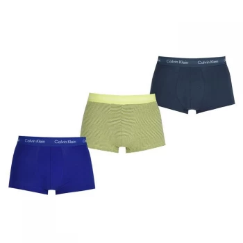 Image of Calvin Klein Pack Low Rise Trunks - Blu/Stripe/Hemi