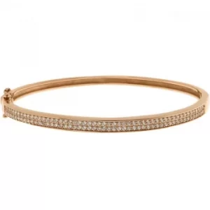 Image of Ladies Bronzallure 18ct Gold Plated Bronze Bracelet