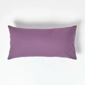 Image of Grape Continental Egyptian Cotton Pillowcase 200 Thread Count, 40 x 80cm - Grape - Grape - Homescapes