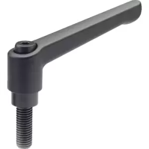 Image of GN300-92-M12-40-SW Adjustable Hand Lever; Black, Male