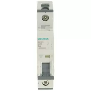 Image of Siemens Sentron 6A MCB Mini Circuit Breaker1P Curve B, Breaking Capacity 6 kA