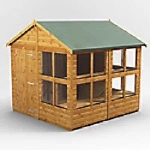 Image of Power Garden Shed 88PAPS Golden Brown 8x8
