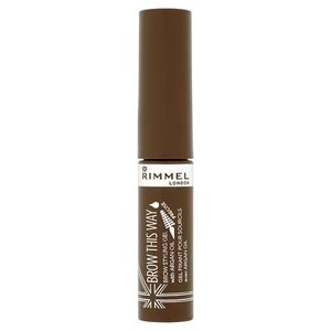 Image of Rimmel Brow This Way Gel With Argan Oil Medium Brown 2 Brown