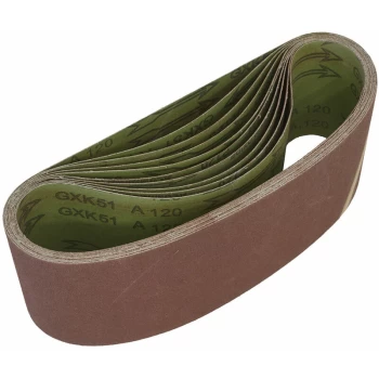 Image of WSB61120 Sanding Belt 100 x 610mm 120Grit - Pack of 10 - Worksafe