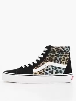 Image of Vans UA SK8-Hi Top Plimsolls - Print, Size 5, Women