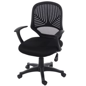 Image of Core Products Evia Home Office Chair with Mesh Back - Black