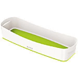 Image of Leitz Organiser Tray WOW White, Green Plastic 30.7 x 10.5 x 5.5cm 1