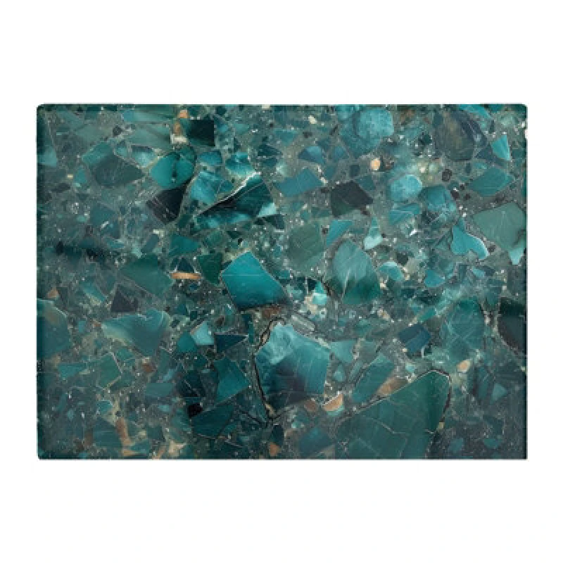 Image of Warren Reed Designer Teal Quartz Effect Chopping Board