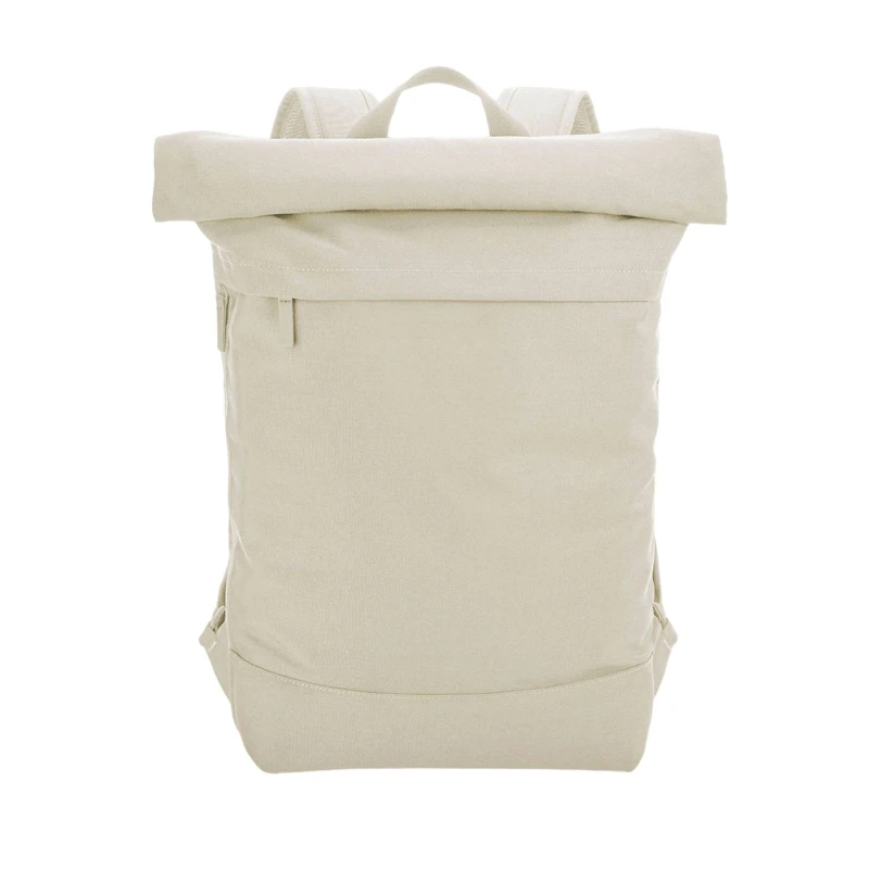 Image of Bagbase Mens Simplicity Roll Top 15L Backpack in Beige Beige Male