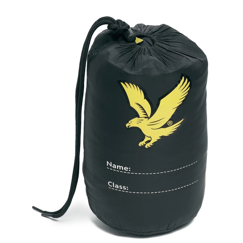 Image of Lyle and Scott Kids Quilted Short Puffer Jacket Black Z865 male 9-10 Yrs