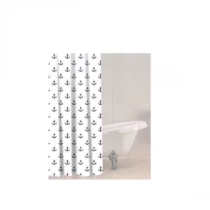 Image of Sabichi Shower Curtain 180 x 180cm Anchor