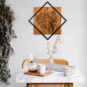 Image of Tree 2 Walnut Black Decorative Wooden Wall Accessory