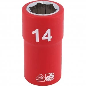 Image of Draper 3/8" Drive VDE Fully Insulated Hexagon Socket Metric 3/8" 14mm