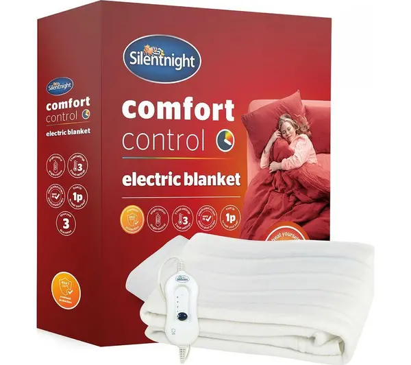Image of SILENTNIGHT Comfort Control Electric Blanket - Super King-size 5012701569897