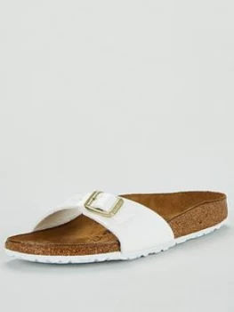 Image of Birkenstock Madrid Narrow Fit Flat Sandal - White