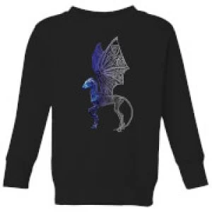 Image of Fantastic Beasts Tribal Thestral Kids Sweatshirt - Black - 11-12 Years