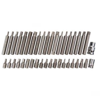 Image of 40 Piece 1/2" & 3/8" Mixed Hex, Spline and Torx Bit Set