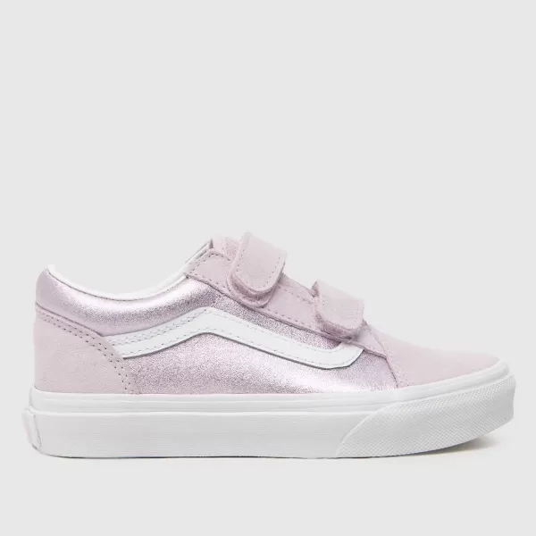 Image of Vans lilac old skool Girls Junior Trainers