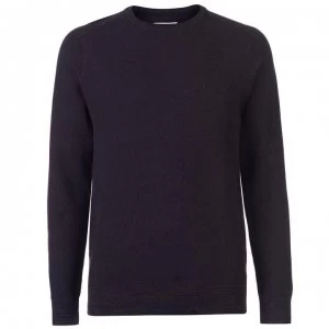 Image of Criminal Criminal Nash Texture Jumper Mens - Burgundy