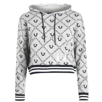 Image of True Religion Logo Hoodie - Grey