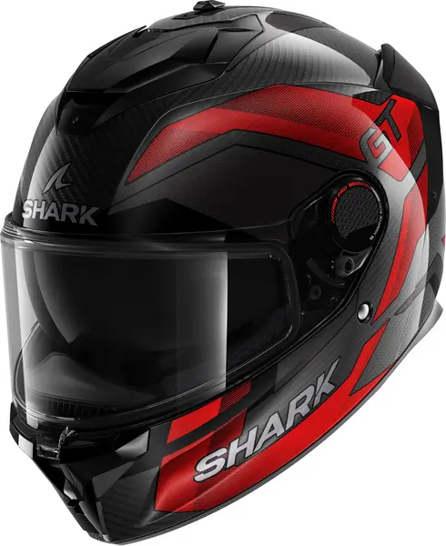Image of Shark Spartan GT Pro Ritmo Carbon Carbon Red Chrom DRU Full Face Helmet 2XL