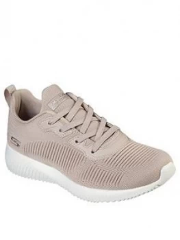 Image of Skechers Bobs Squad Tough Talk Trainers - Nude