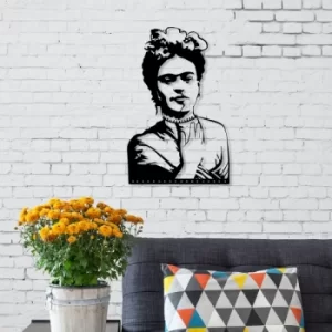 Image of Frida Black Decorative Metal Wall Accessory