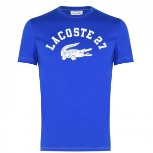 Image of Lacoste 27 Coll T Shirt - Lazuli HJM