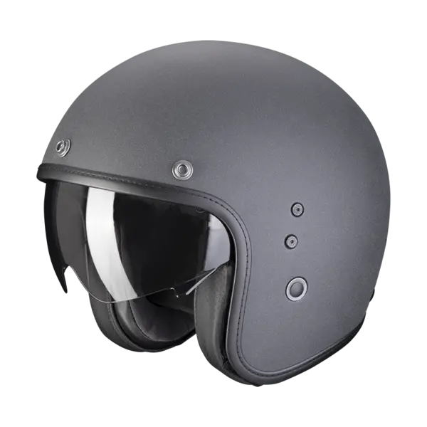 Image of Scorpion Belfast Evo Graphite Dark Grey Jet Helmet S