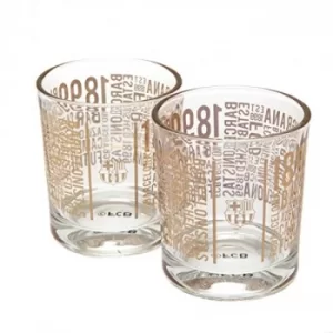 Image of FC Barcelona 2pk Whiskey Glass Set