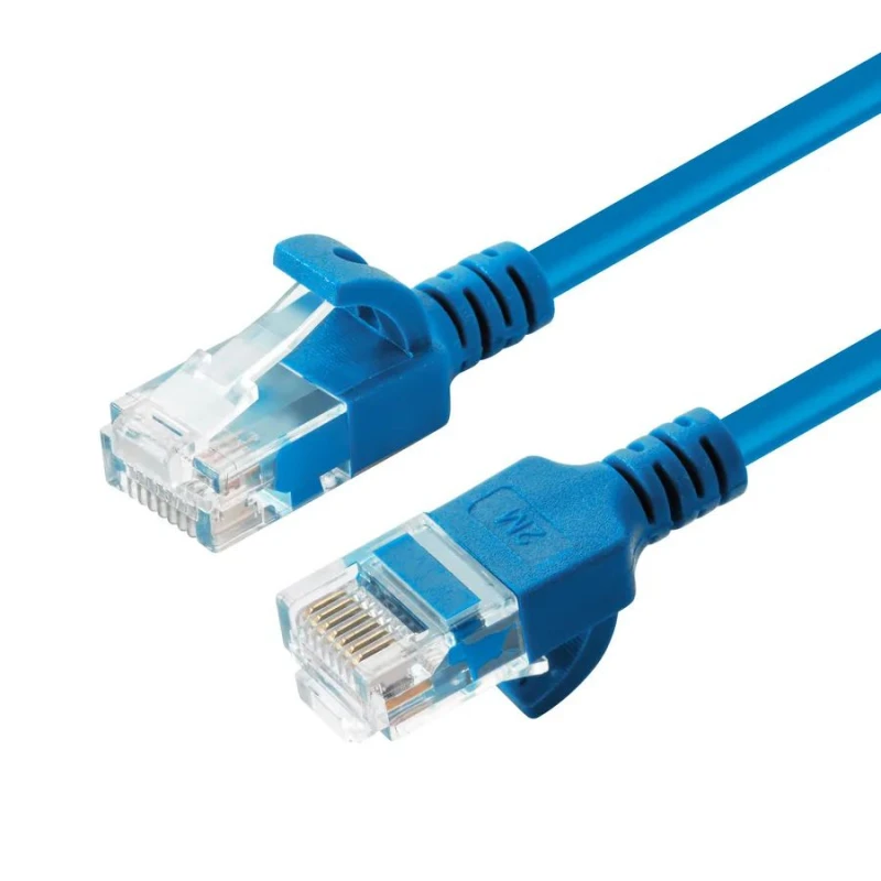 Image of Microconnect V-UTP6A0015B-SLIM networking cable Blue 0.15 m Cat6a U/UT
