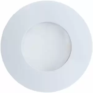 Image of Loops - IP65 Recessed Outdoor Wall Light White Cast Aluminium 1 x 5W GU10 Bulb