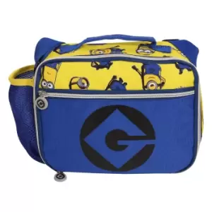 Image of Minions Boys Characters Lunch Bag (One Size) (Yellow/Blue)