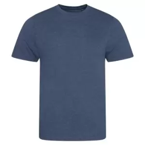 Image of AWDis Mens Tri Blend T Shirt (Medium) (Heather Navy)