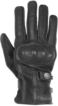 Image of Helstons Eagle perforated Motorcycle Gloves, black, Size L, black, Size L