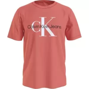 Image of Calvin Klein Jeans Monogram T-Shirt - Red