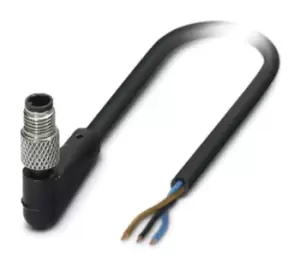 Image of Phoenix Contact Sac-3P-M5Mr/ 3,0-Pur Sensor Cord, 3P, M5 Plug-Free End, 3M