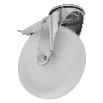 Image of Heavy-Duty Nylon Castor Wheel Bolt Hole with Total Lock 100mm - Trade