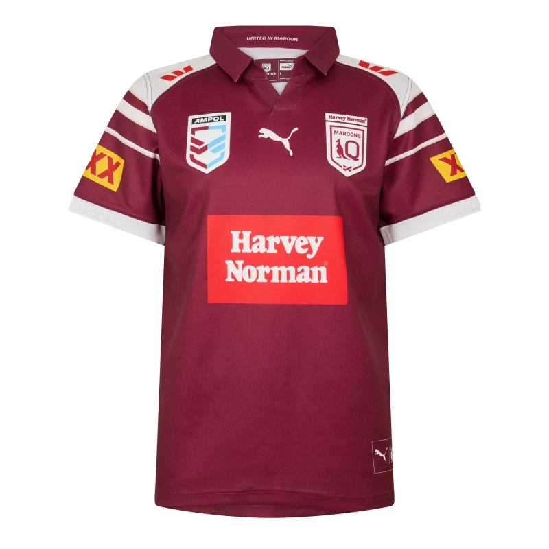 Image of Puma Puma 25QLD WSOO Jsy Burgundy/Wht male S