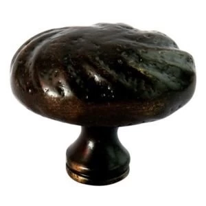Image of BQ Distressed Bronze Effect Round Furniture Knob Pack of 1