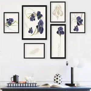 Image of SET_080 Multicolor Decorative Framed Painting (6 Pieces)