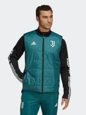 Image of adidas Juventus Condivo 22 Padded Vest, Green, Size S, Men