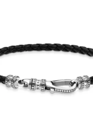 Image of Thomas Sabo Jewellery Lobster Clasp Leather Strap Bracelet A1931-682-11-L15