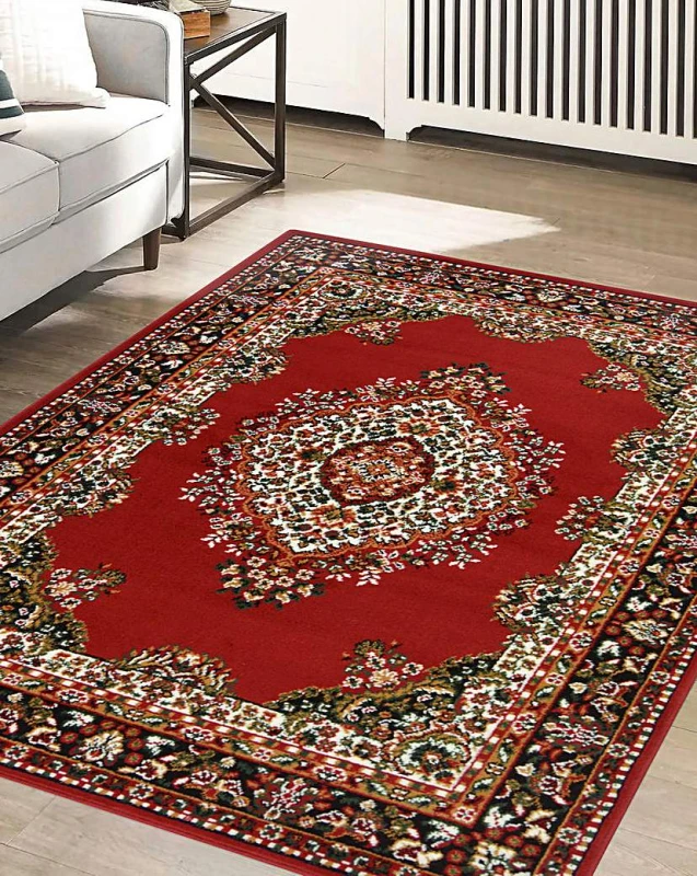 Image of Homemaker Traditional Medallion Woven Rug RED 120X170 XM06008