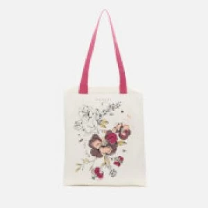 Image of Radley Womens Sketchbook Floral Medium Tote Bag - Natural