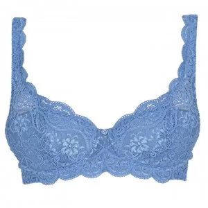 Image of Triumph Amourette 300 Underwired Half Cup Bra - Blue Snow 3390