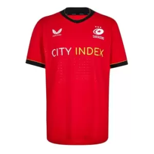 Image of Castore Saracens Scrum Shirt 2022/2023 Mens - Red