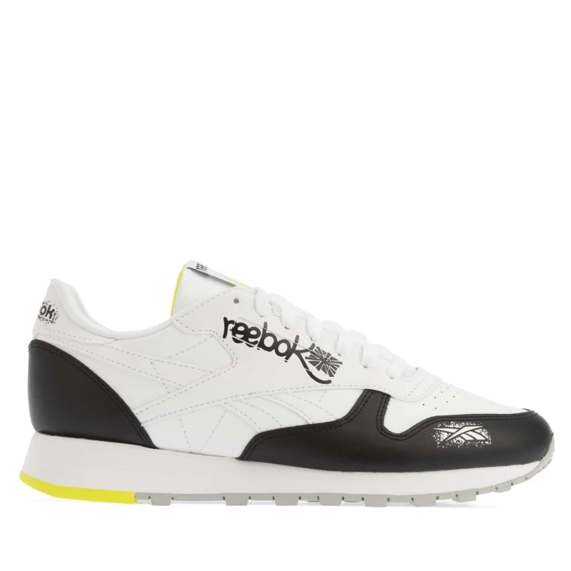 Image of Reebok Classic Leather Shoes White Black male UK 4