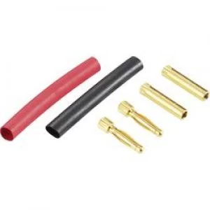 Image of Banana plug Plug straight Socket straight Pin diameter 2mm Red Black
