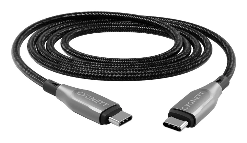 Image of Cygnett Cygnett CY4678PCTYC USB cable USB 2.0 3m USB C Black, Silver CY4678PCTYC